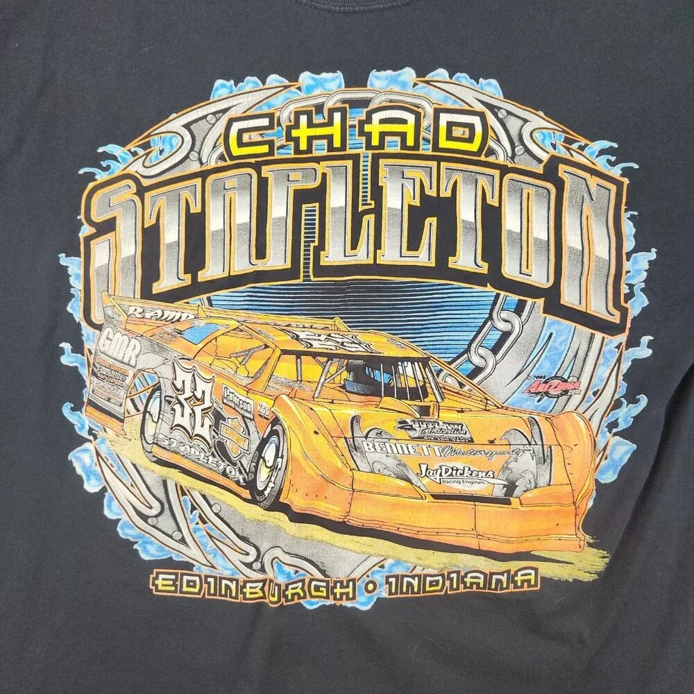 Chad Stapleton Dirt Late Model Motorsports Racing Shirt Mens Extra Large Indiana - Picture 3 of 11